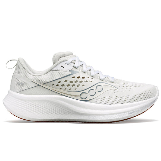 Women's Saucony Ride 17, Pearl/Gum, 8 B Medium