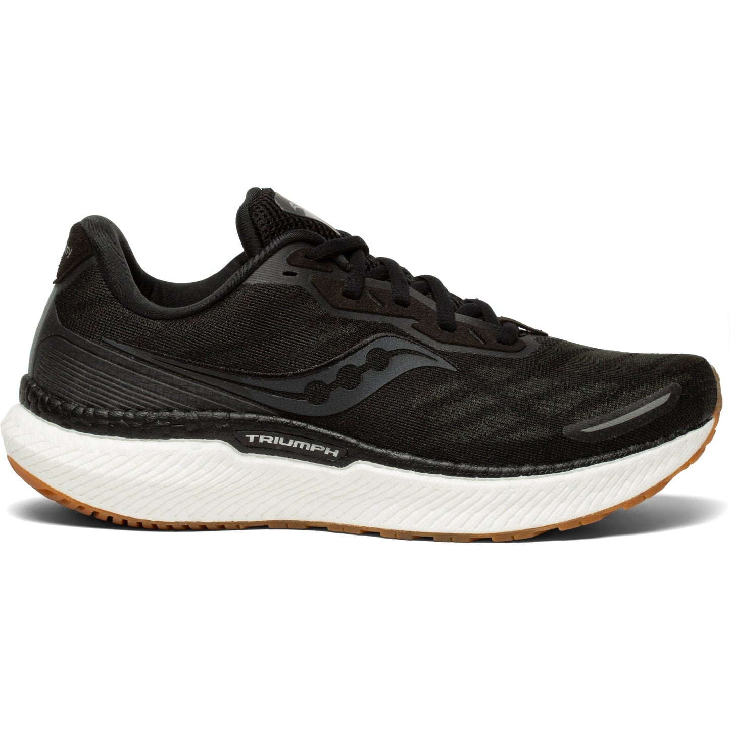 Women's Saucony Triumph 19, Black/Gum, 8 B Medium